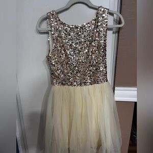 Sparkling Sequin and Tulle Kids Dress